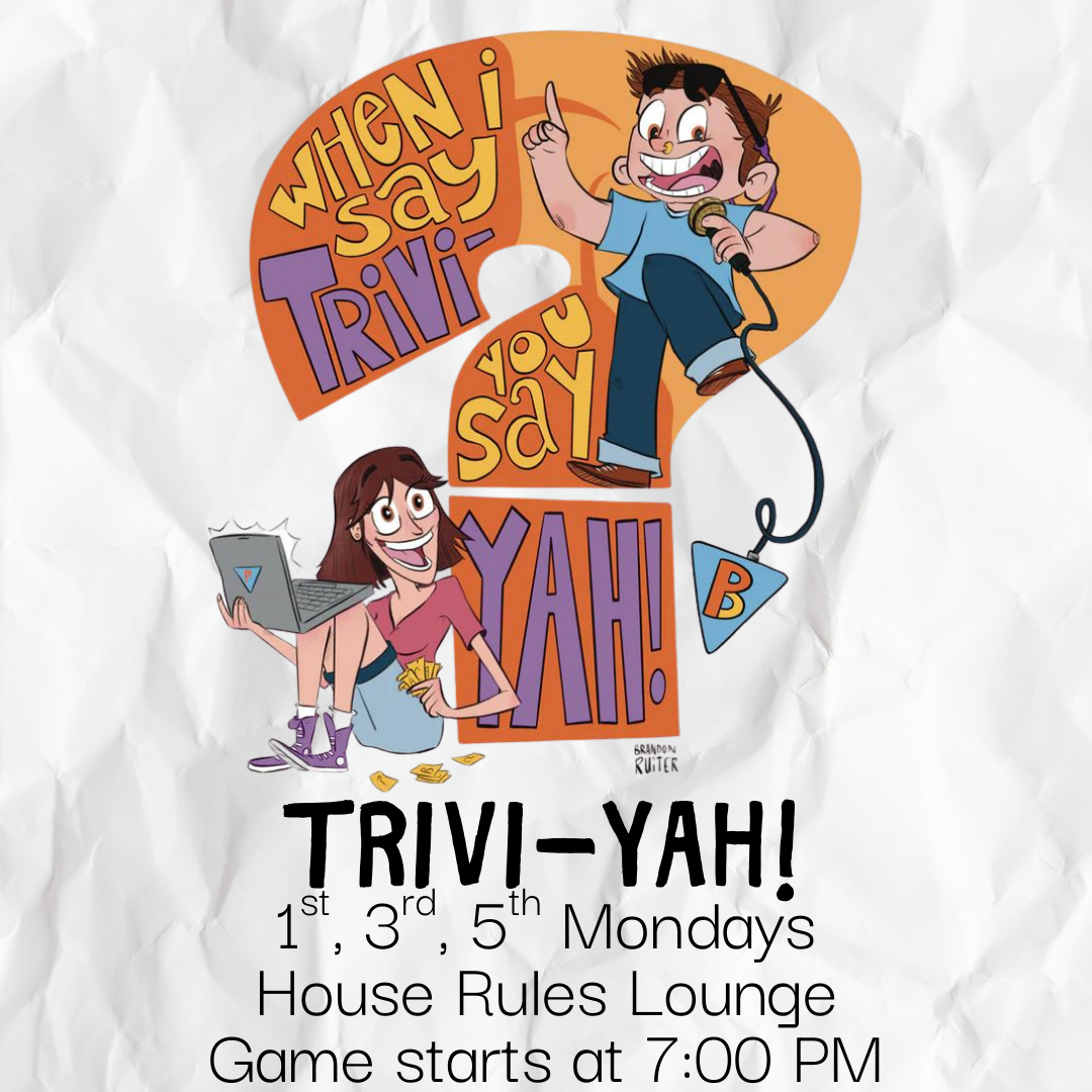 Free Trivi-YAH at House Rules Lounge at House Rules Board Game Lounge