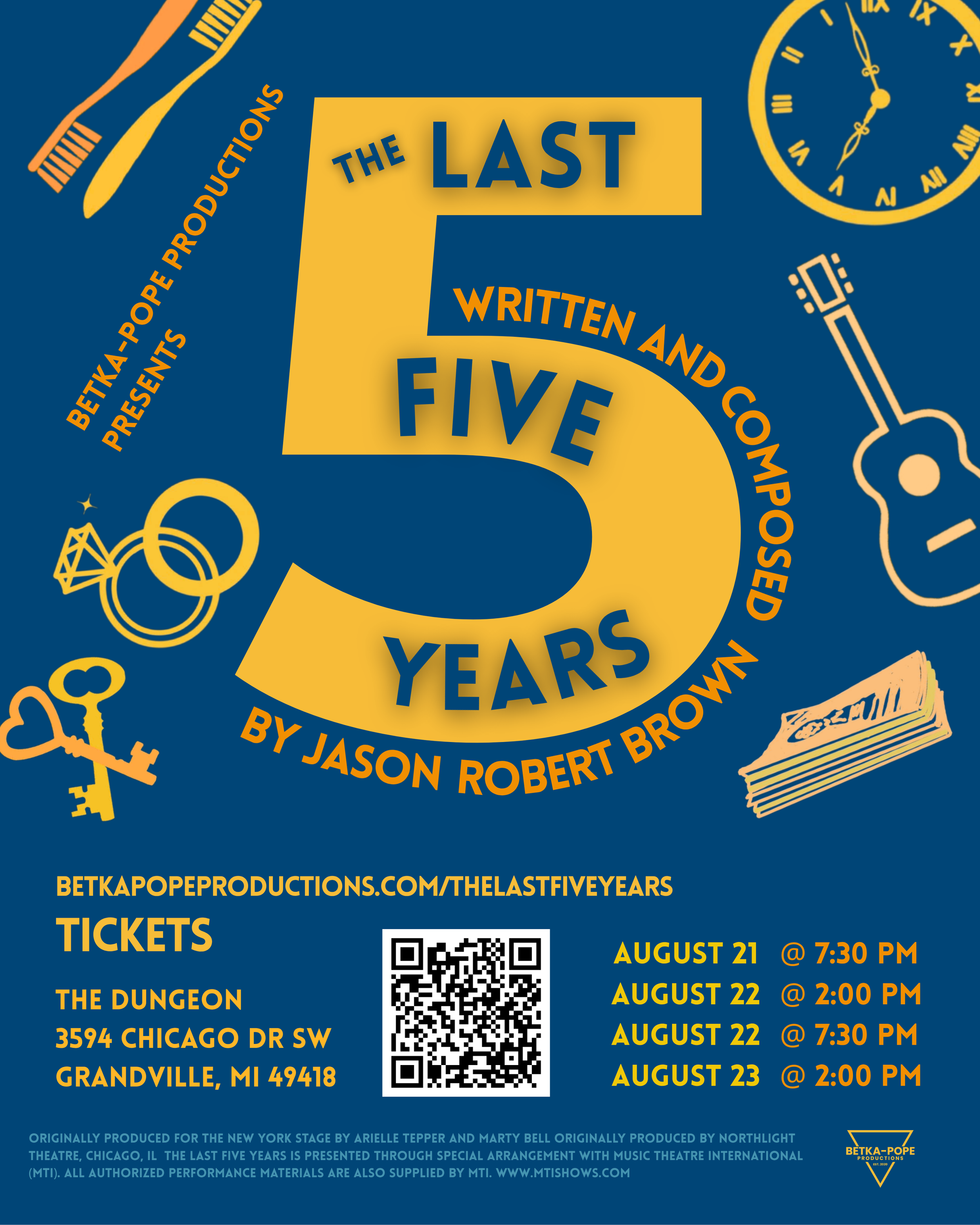 The Last Five Years @ The Dungeon at The Dungeon