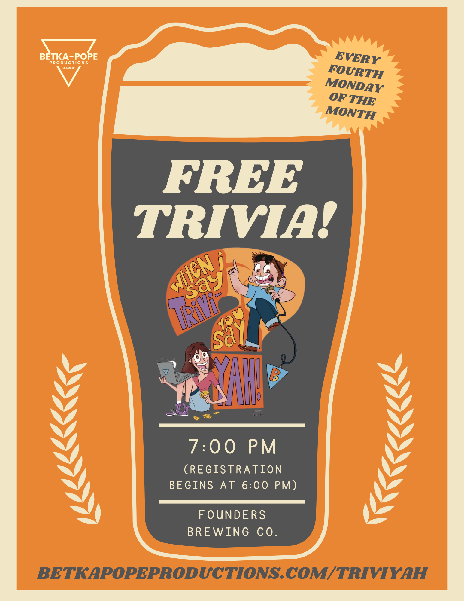 Trivi-YAH! at Founders at Founders Brewing Co.