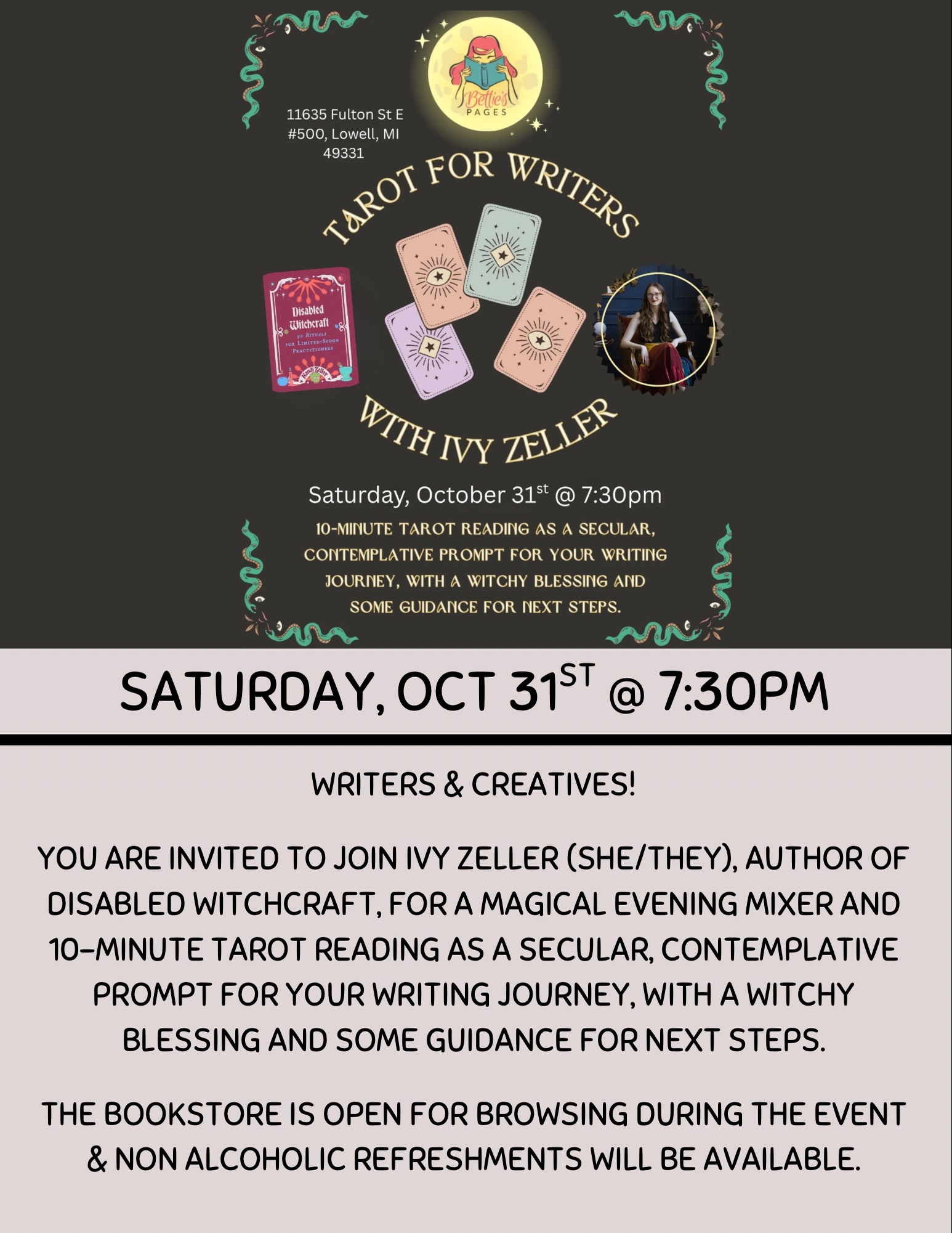 Tarot For Writers With Ivy Zeller