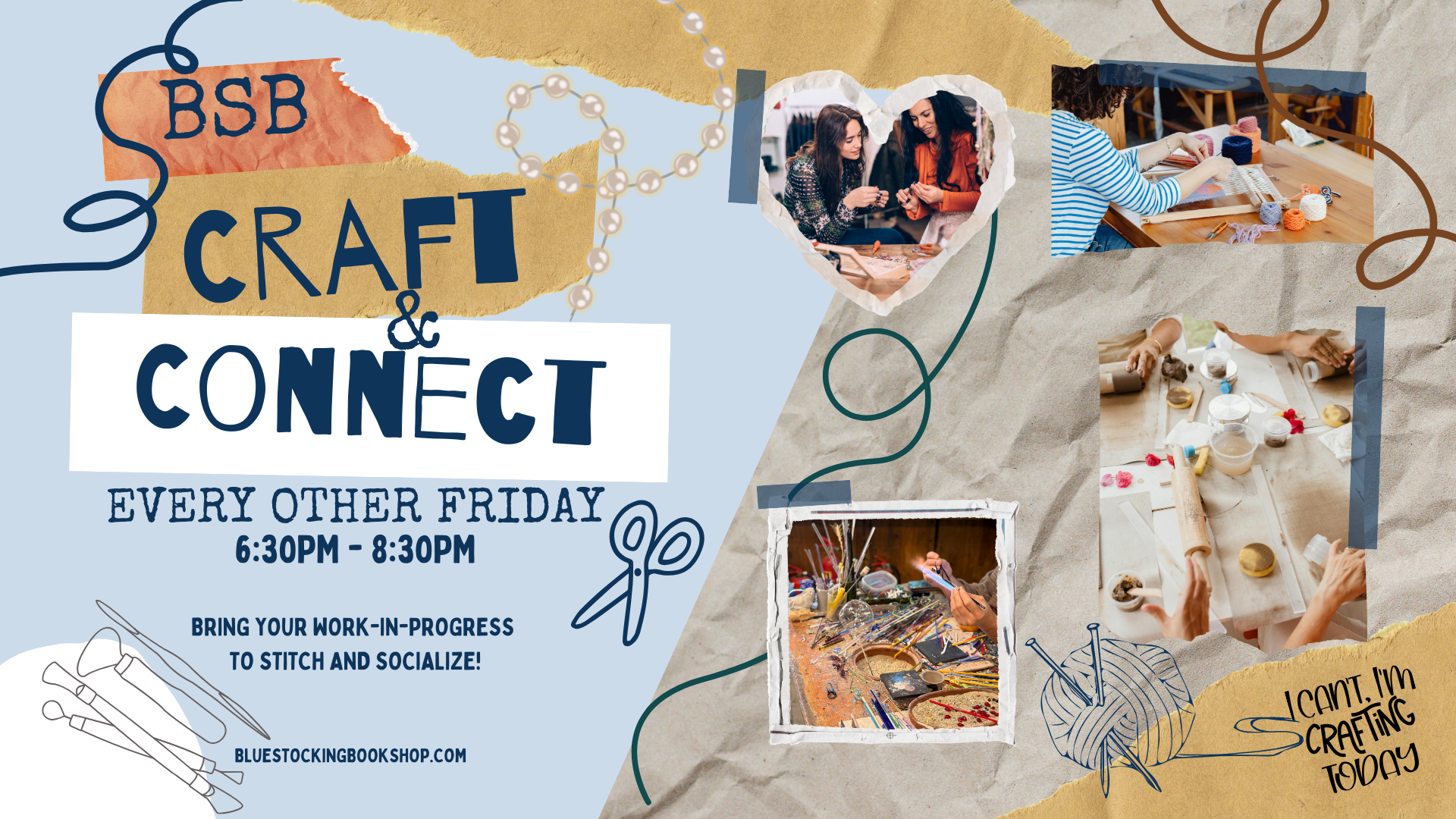 Craft & Connect at The Bluestocking Bookshop